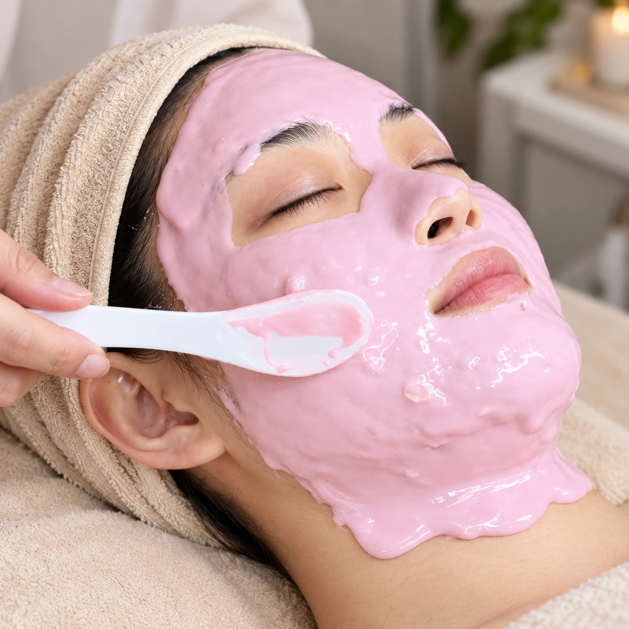 Soothing alginate facial mask